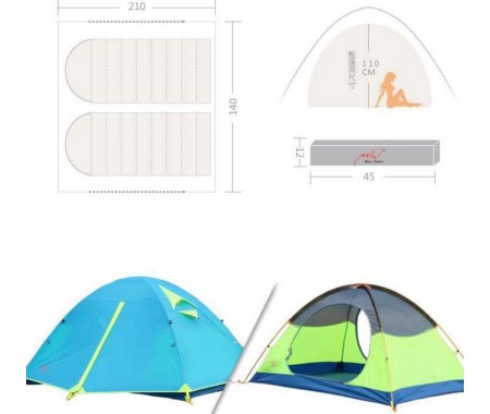 2-х местная туристическая палатка Mimir 1501, синяя