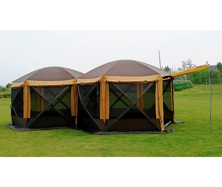 Полуавтоматический шестиугольный шатер-палатка с двумя входами арт.MIMIR2905-2TD