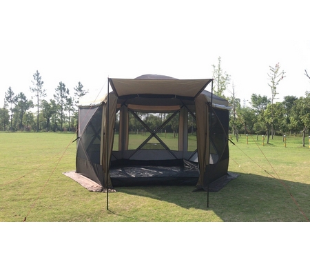 Полуавтоматический шестиугольный шатер-палатка с одним входом арт.MIMIR-2905