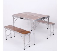 Складной стол для пикника со скамейками, арт:CH007