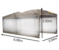 Торговый шатер-гармошка со стальным каркасом Shadeway WMC 2010-GC
